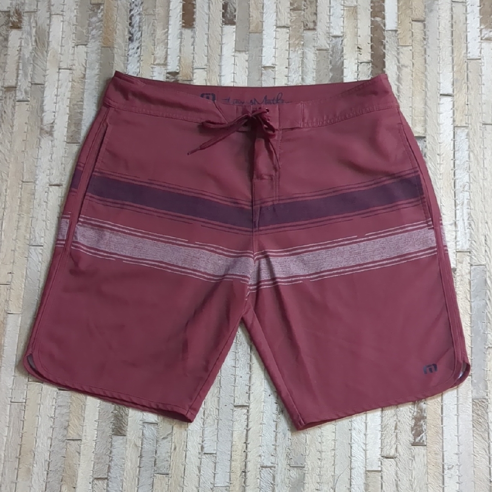 Travis Mathew Confetti‎ King Ruby Red Swim Trunks
